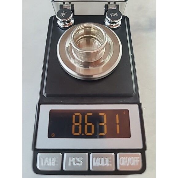 925 Sterling Hammered Silver Band Ring, Size US 8 Vintage - Picture 10 of 10